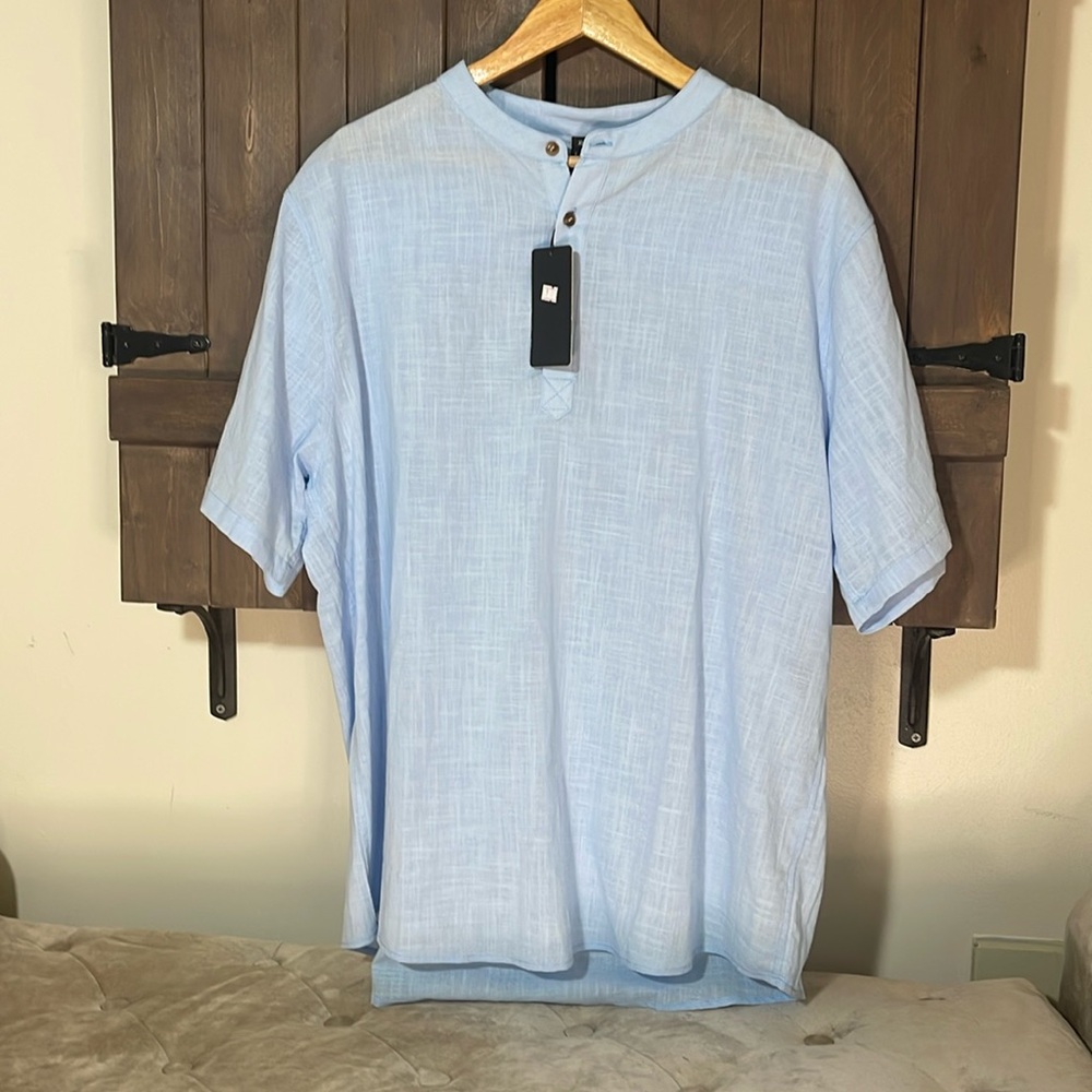 NWT LucMatton men’s lightweight short sleeve shirt, XL